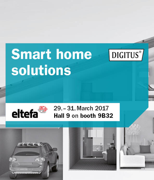 ASSMANN Electronic präsentiert auf der eltefa Messe in Stuttgart Smart Home Lösungen