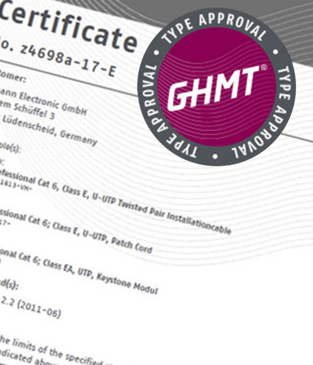 DIGITUS Professional products certified by GHMT.