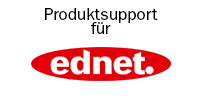 ednet. Support Banner mit Logo