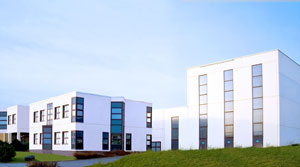 Assmann Electronic GmbH Firmengebäude. Der Hauptsitz der ASSMANN Gruppe in Lüdenscheid, NRW, Deutschland.