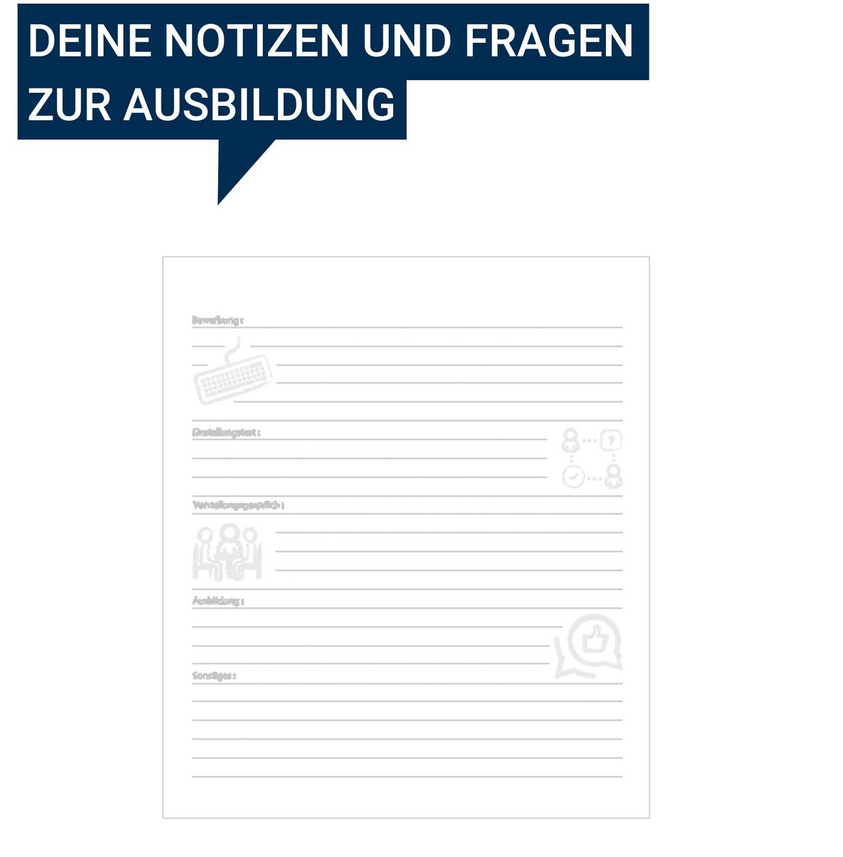 Deine Notizen und Fragen zur Ausbildung