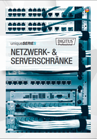 New brochure: uniqueSERIES network- & server cabinets